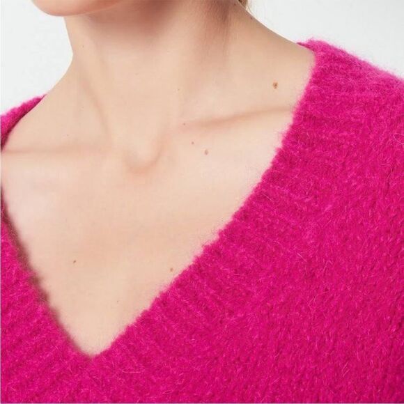 Sandro Carolina Oversized V-Neck Sweater S - Picture 2 of 7